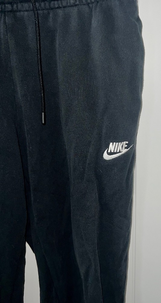 Pair Nike Joggers Sweatpants Pants Small Black Gray Drawstring Pockets size S