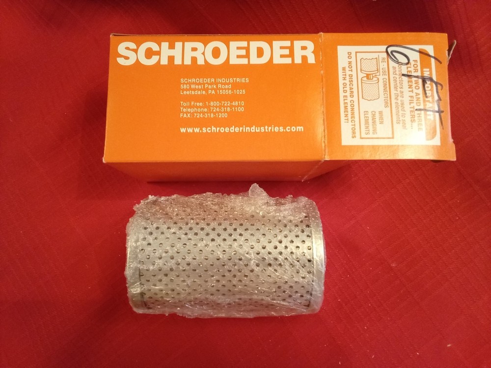 Schroeder Element Filter C25, 7628619, new in BOX