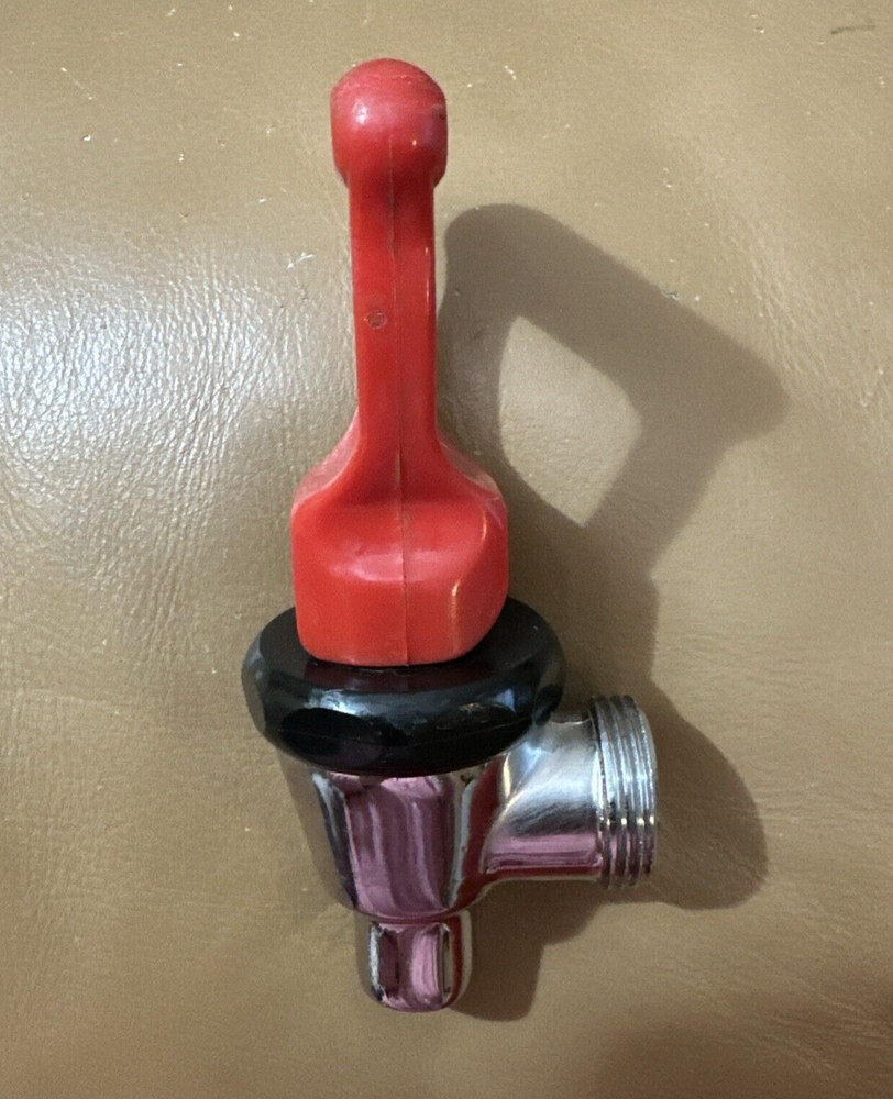 Faucet 07094 Hot Water for Bunn, Red Handle, Self Locking