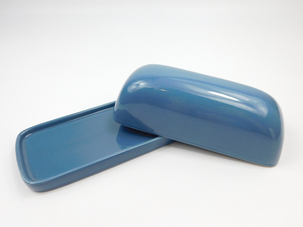 Threshold Stoneware Covered Butter Dish - Camden Blue - Great Shape!