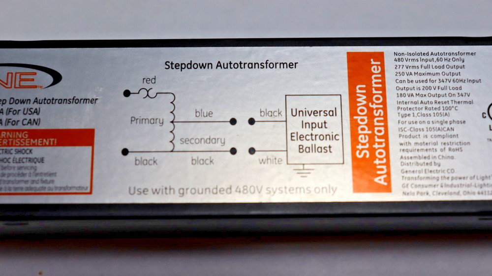 GETR480/277-250W # 74119 Step Down Transformer