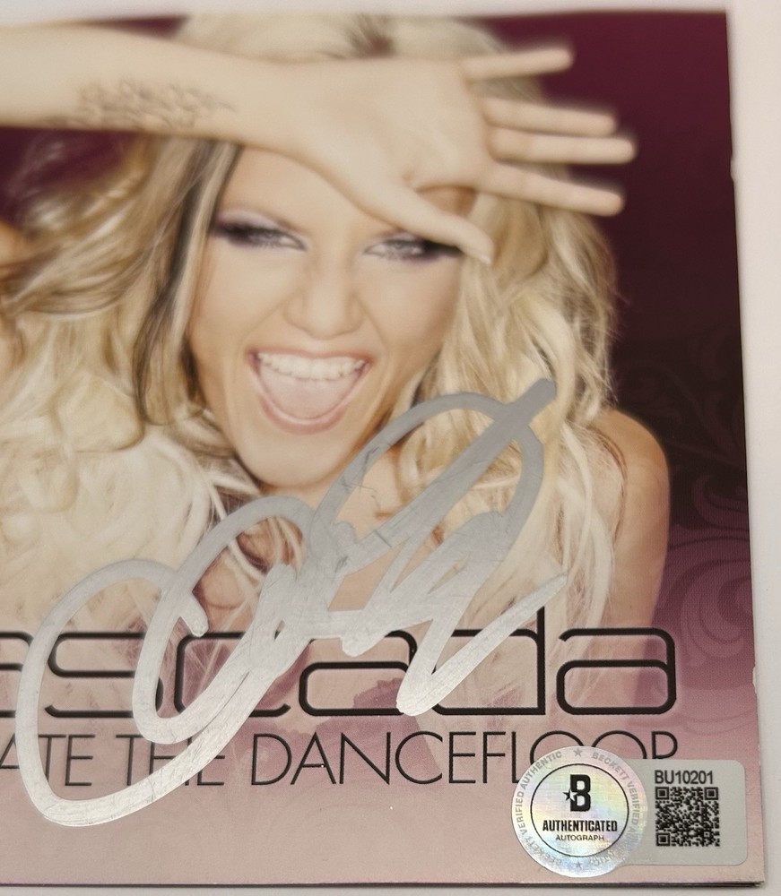 CASCADA SIGNED EVACUATE THE DANCE FLOOR CD W/FRAME RARE - BECKETT COA