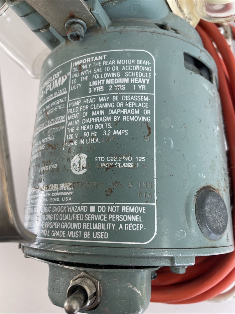 Air-Shields Dia-Pump Compressor Model C (please read description)