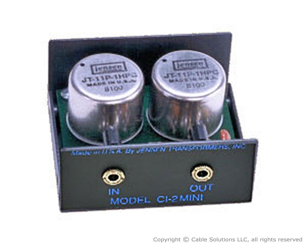 Jensen Transformers CI-2MINI Hum/Buzz Eliminator/Isolator - mobile, computer