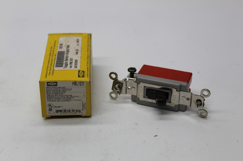 HUBBELL HBL1221 SWITCH BROWN NSMP