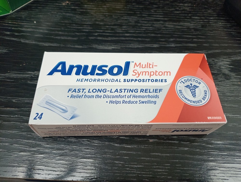 ANUSOL MULTI-SYMPTOM SUPPOSITORIES . EXP:-05/2028. "No Tarif" WE PAY