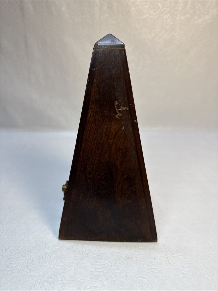 Seth Thomas Metronome De Maelzel Missing Bottom Works as Intended