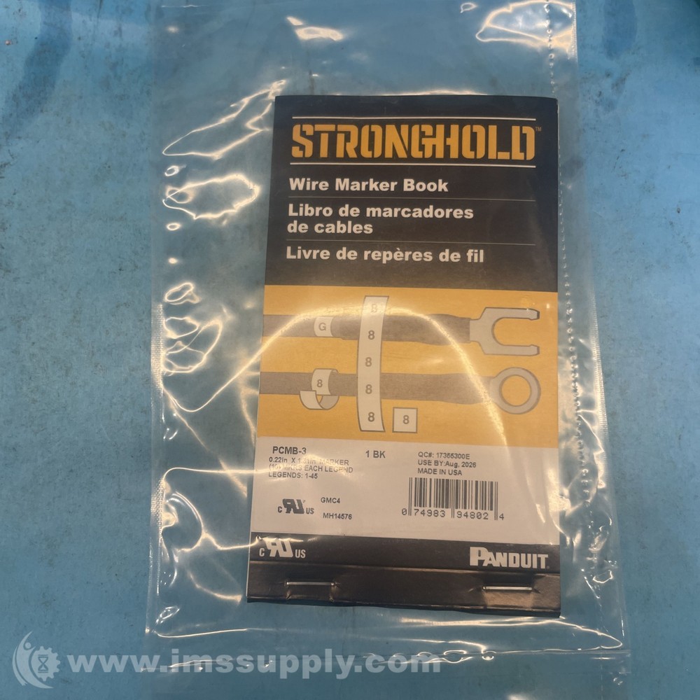 Panduit PCMB-3 Pre-printed WM Book FNFP