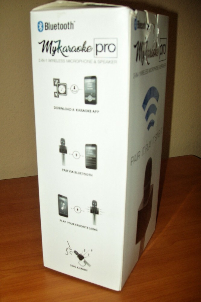 MY KARAOKE PRO 2-in-1 WIRELESS BLUETOOTH MICROPHONE