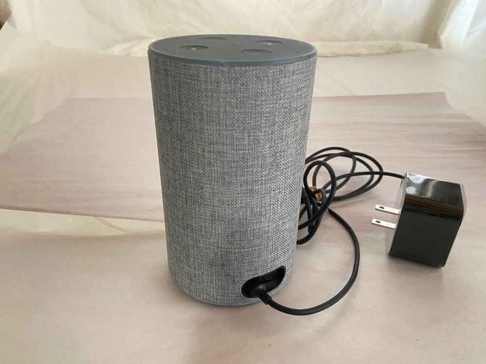 Amazon Echo (2nd Generation) Smart Assistant - Heather Grey Fabric