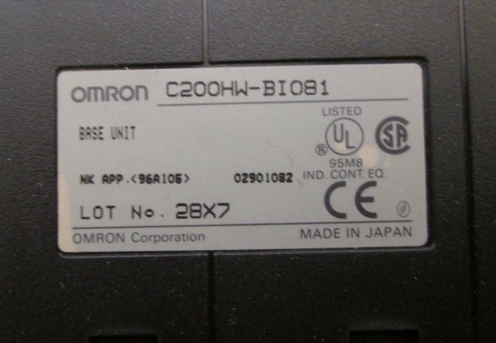 Omron C200HW-BI081 Base Unit