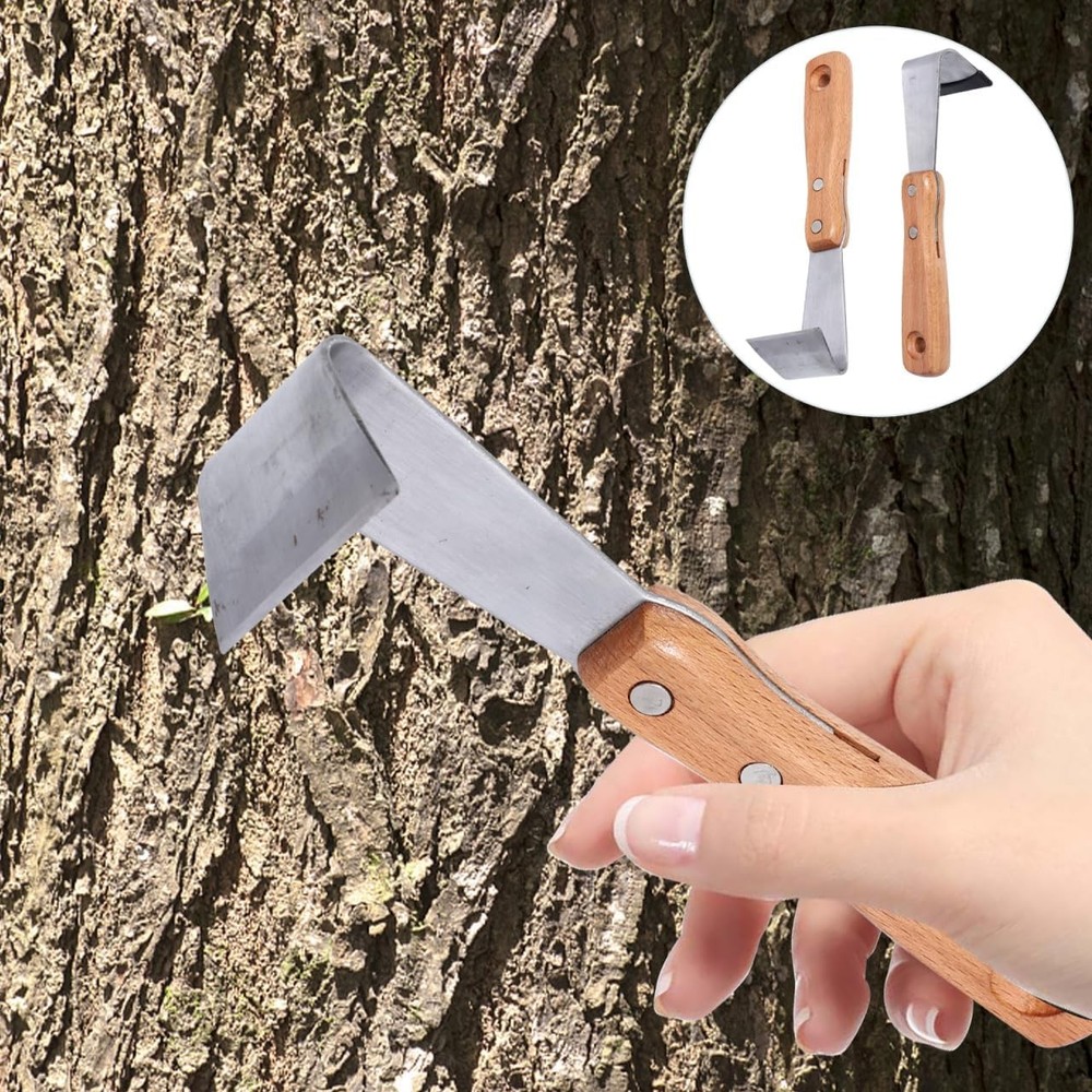 Housoutil Hand Tools Draw Shave Tool Bark Spud Debarking 2pcs Log...