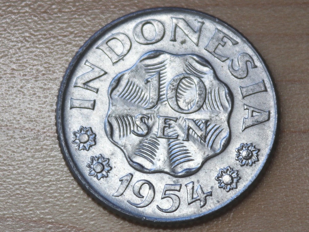 1951 Indonesia 10 Sen