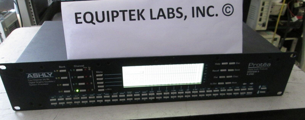 Ashly Four Channel 24 bit Digital Graphic Equalizer Protea System ll 4.24G