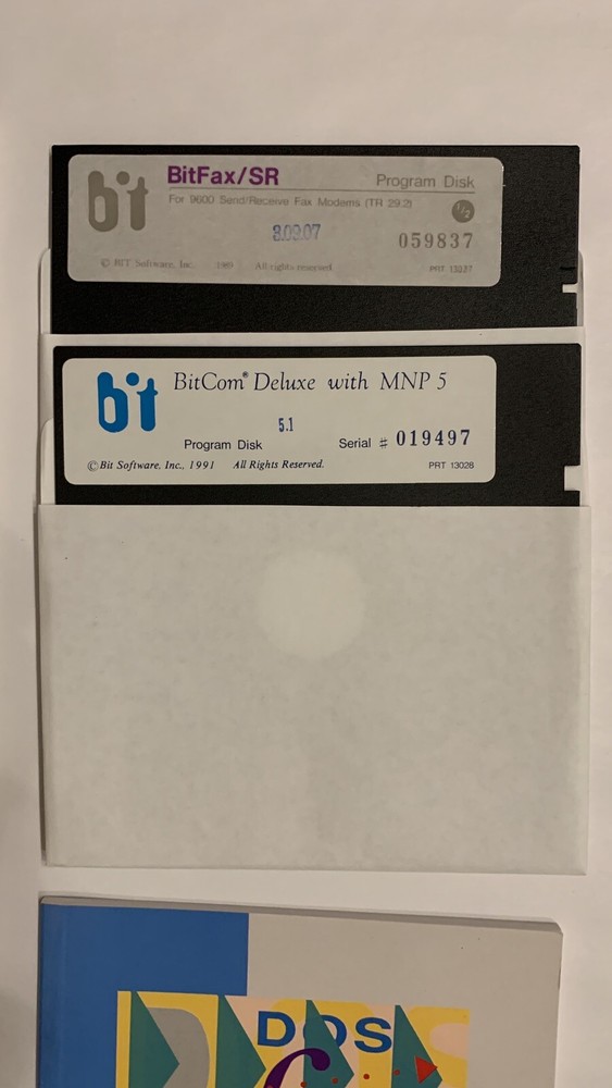 Vintage Computer Bundle - Internal Modem, Miscellaneous Software, Manuals