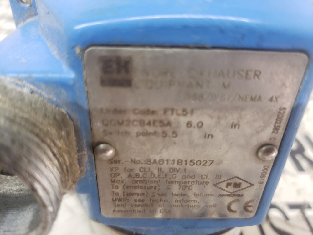 ENDRESS HAUSER FTL51 QGM2CB4E5A USED