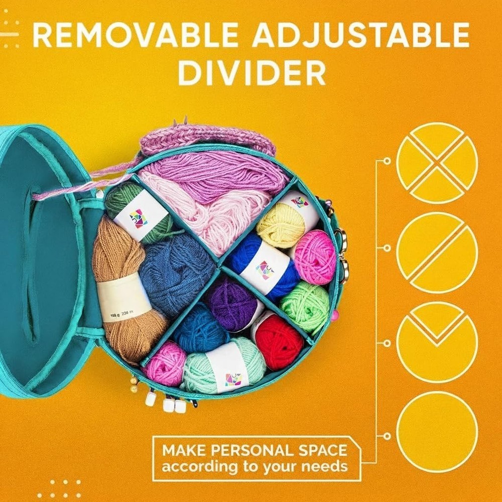 Organizer Crochet Bag - Knitting Accessories Case