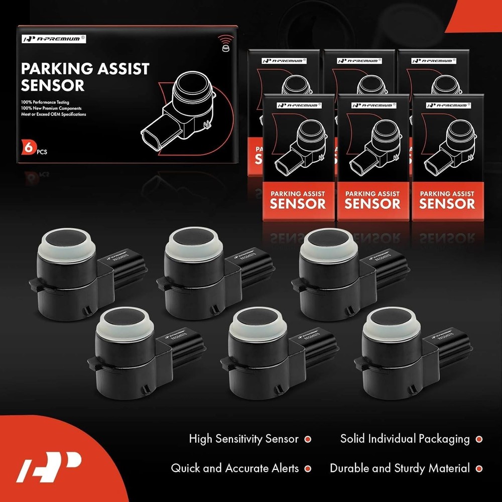 6-PC Reverse Backup Parking Assist Sensor Compatible with Select Ram & Jeep & Do