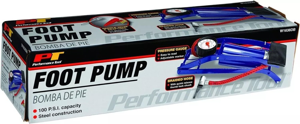 Performance Tool W1638DB Foot Pump