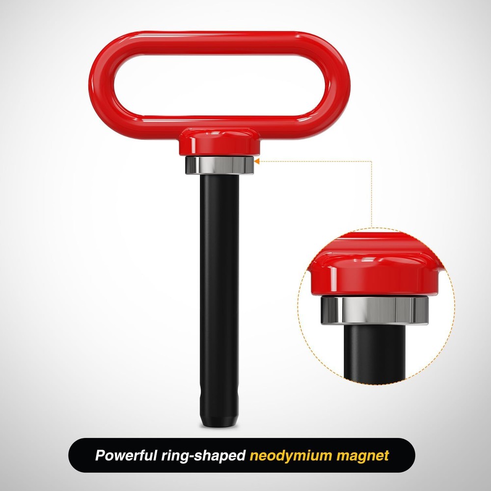 Nilight Universal Heavy Duty Zero Turn Mower Trailer Hitch Kit Red & Black