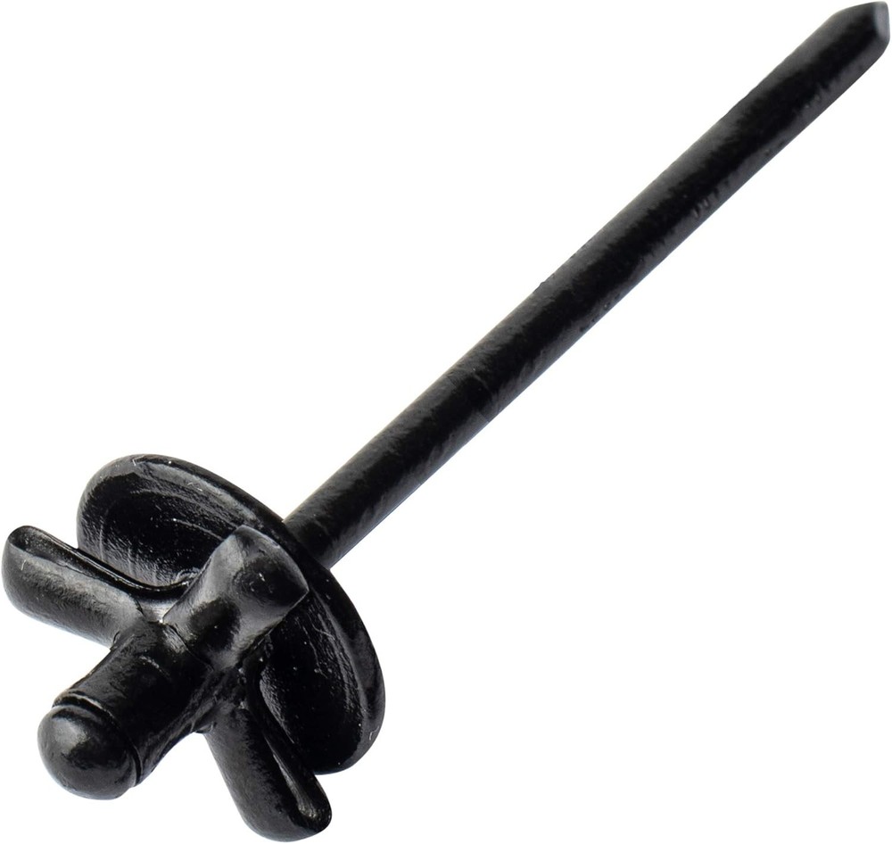 ISPINNER 50pcs 3/16" x 4/5" Large Head Tri-Fold Exploding 3/16 x 4/5, Black