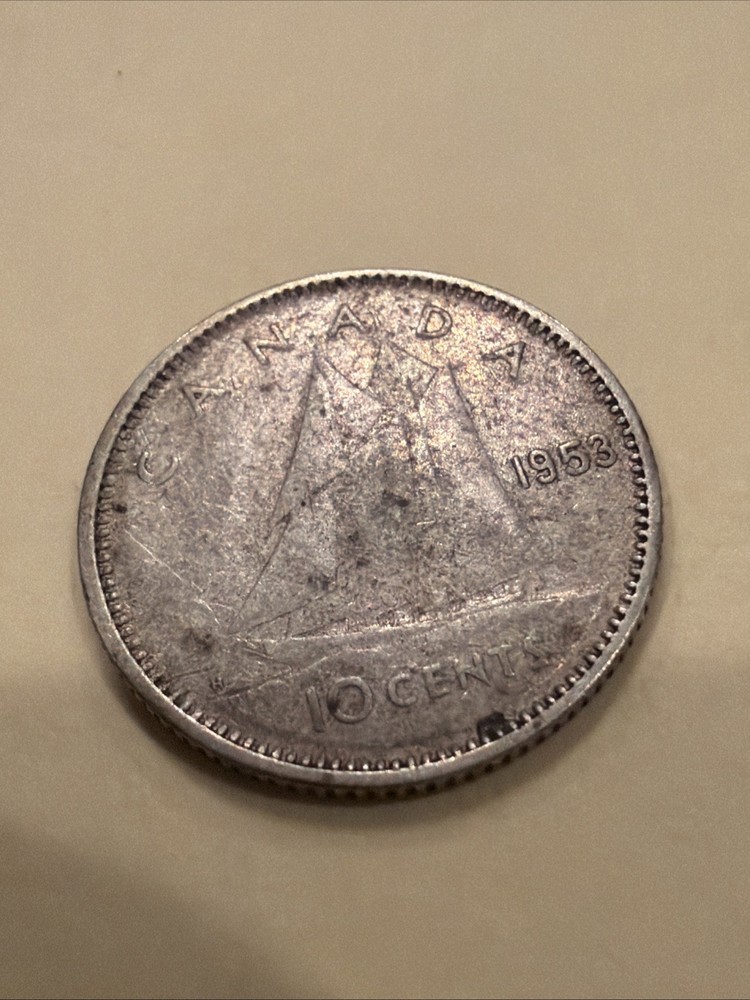 1953 Silver & 1968 Non Silver Canadian Dimes