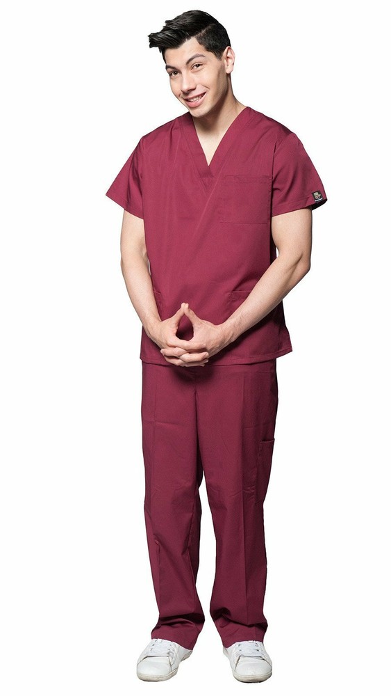 Men's Slim Cut 7 Pocket Basic Uniform Scrubs