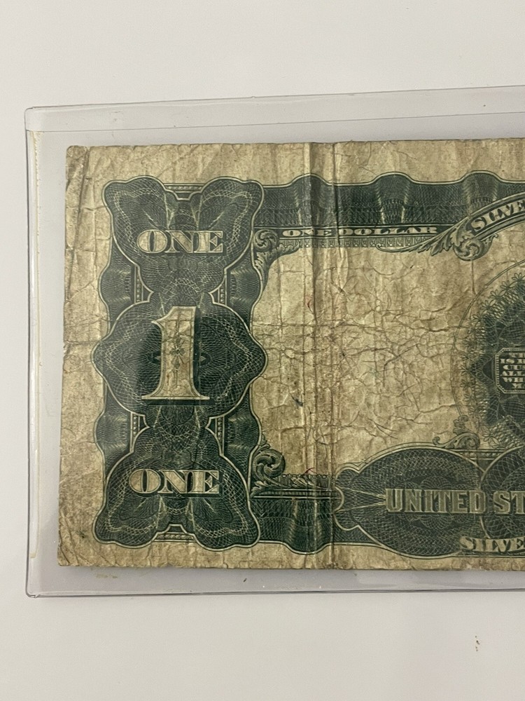 Large Bill 1899 Silver Certificate One Dollar Black Eagle