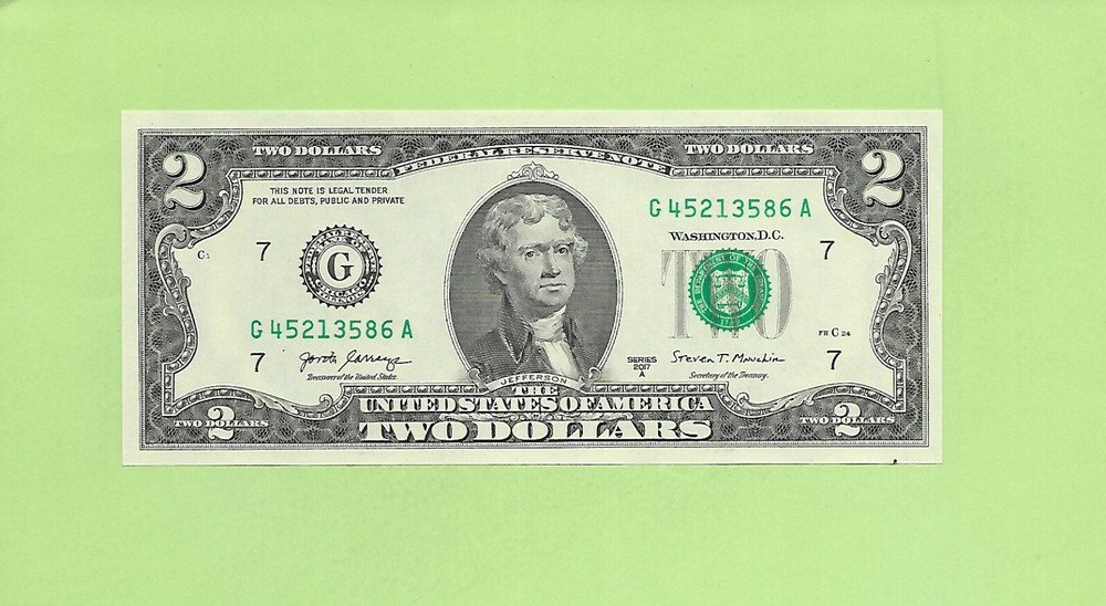 2017A ..UNCIRC $2  G 4521 3586 A .... 2017A $2  G-A      NICE NOTE      FRN