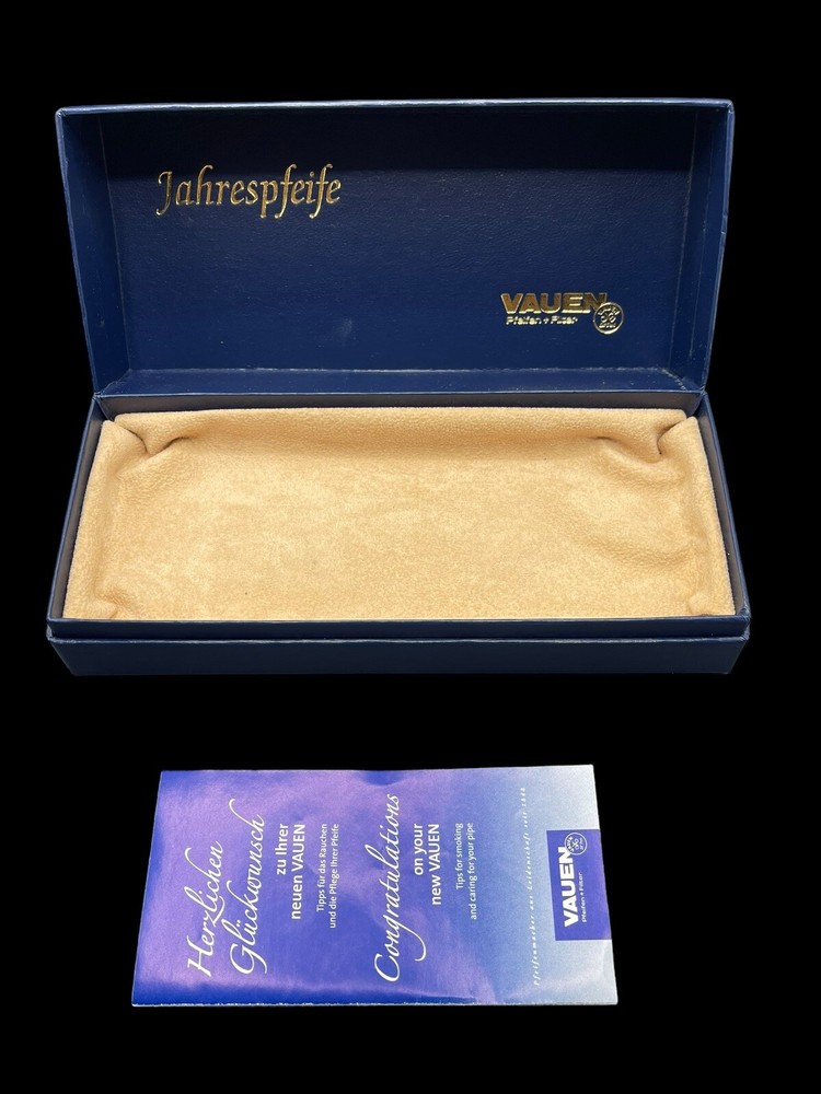 Vauen Pipe Box Pfeifen + Filter Blue Iwan Ries Jahrespfeife Storage Display