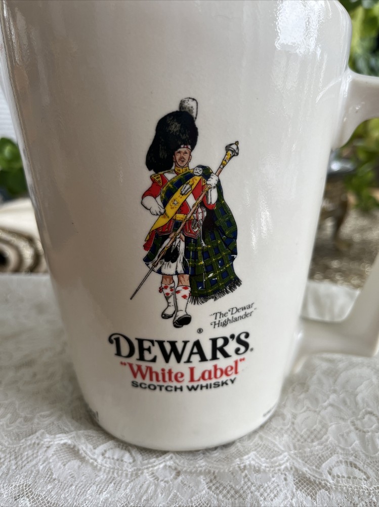Dewar’s White Label Scotch Whiskey Pitcher 6”