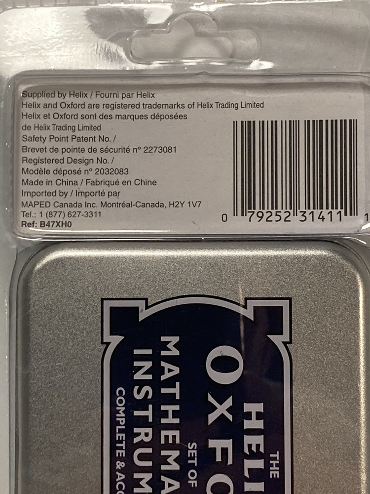 Math Set Helix Oxford Advanced Maths Set In Tin Advance Student School College