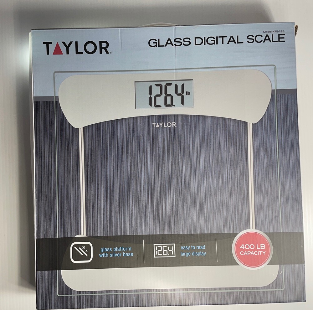Taylor  Glass Digital Scale 400lb capacity model 7549