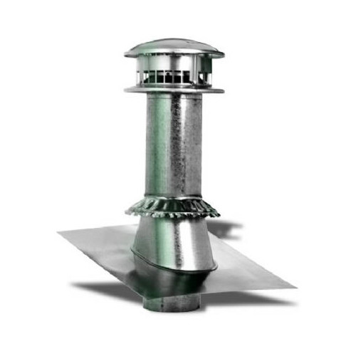 Selkirk 185600 Gas Vent Termination Kit, Round, Type B, 5-In., 4-Pc. - Quantity