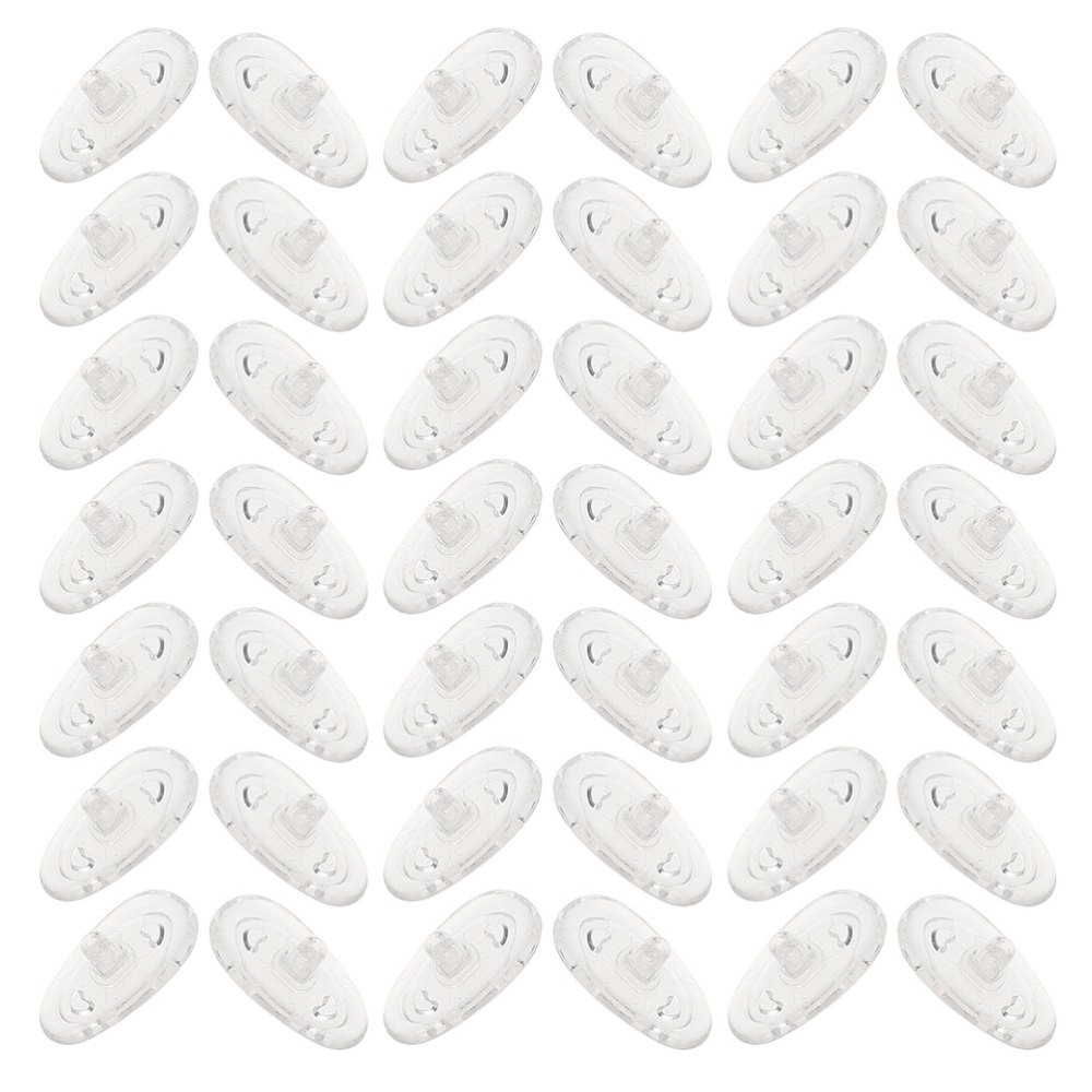 30 Pairs Professional Silicone Nose Pads Replaceable Eyeglass Pads