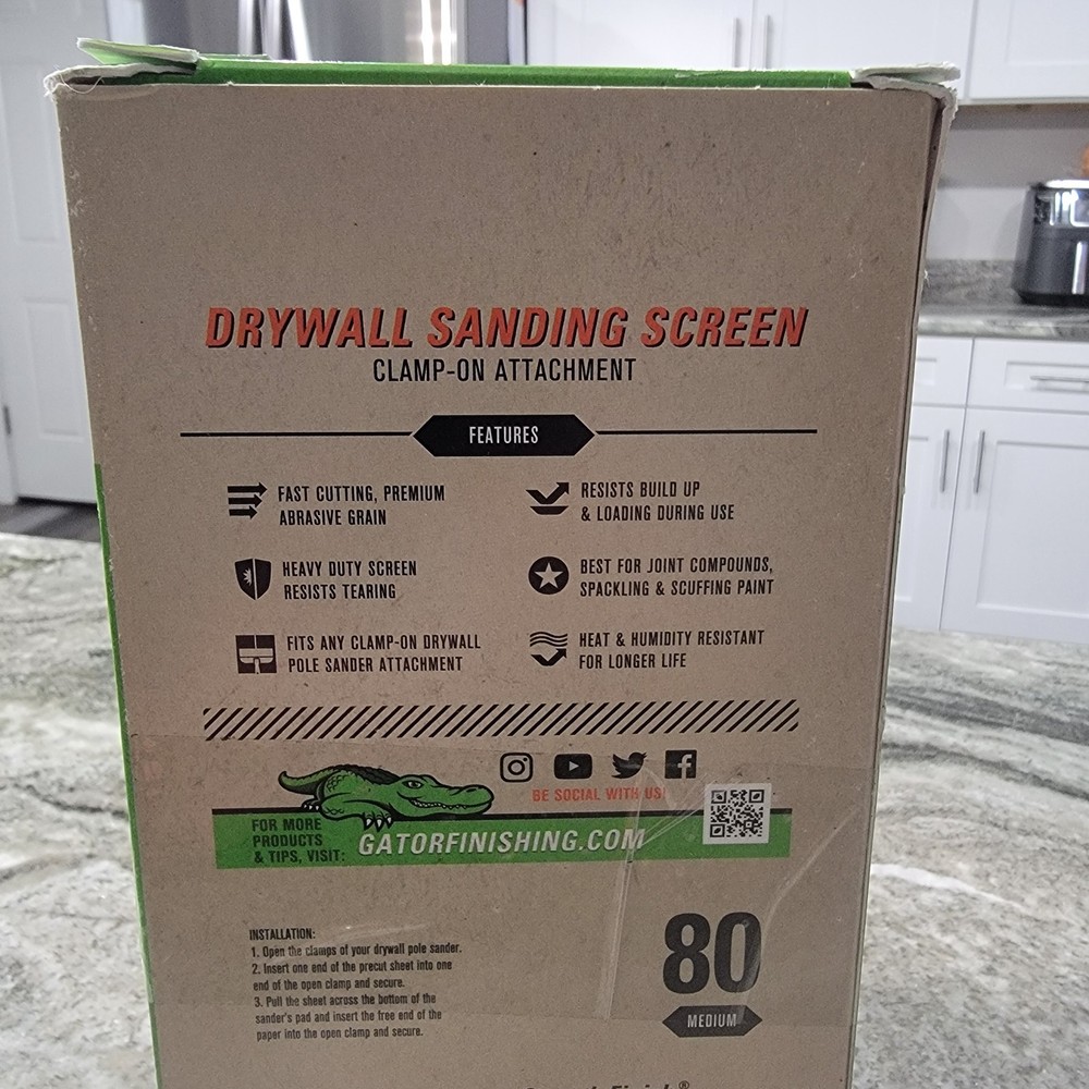 Gator 80 Grit Drywall Sanding Screens-150 Sheet Contractor Bundle