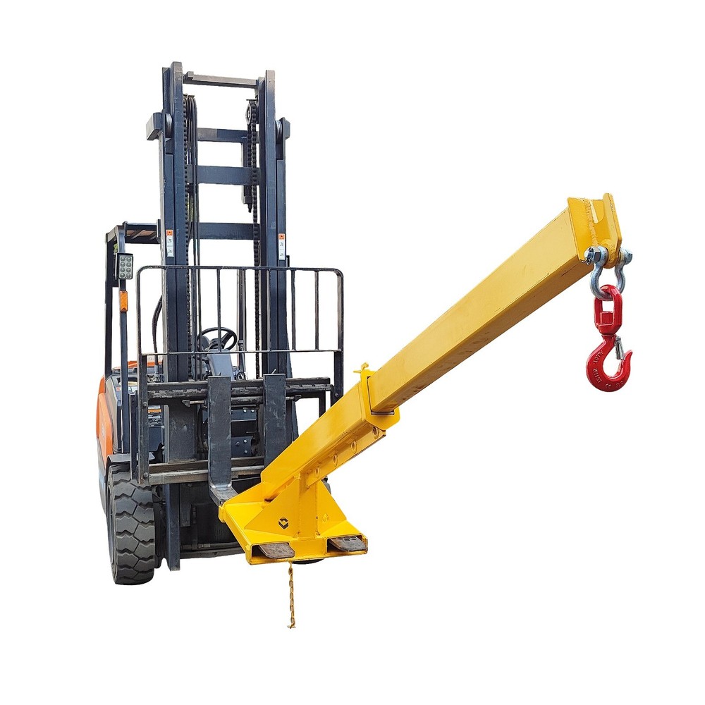 6600lbs Loading Forklift Mobile Crane, Forklift Extension Attachments Crane
