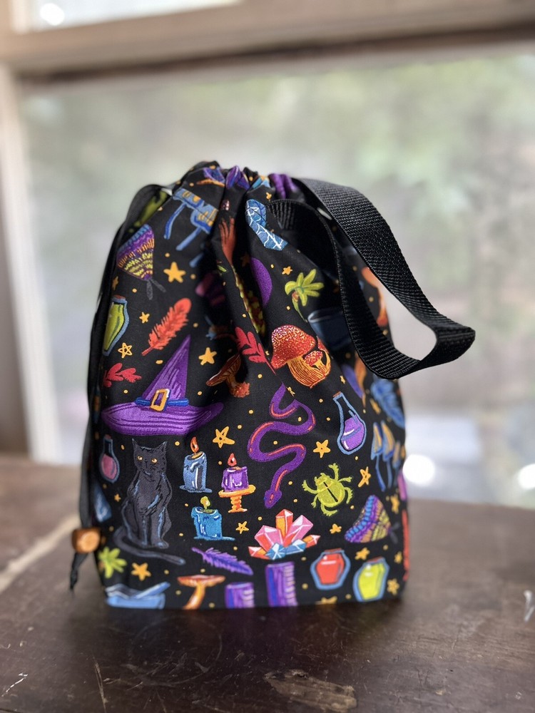 Halloween Project Bag, Small Project Bag, Gift Bag,