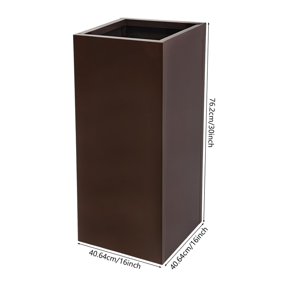 Heavy Duty Planter Box for Outdoor Plants, Tall Metal Planter Box, Rectangular