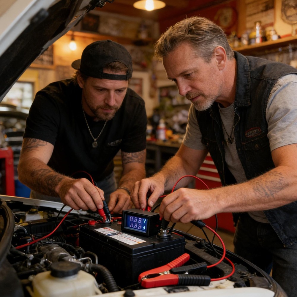 Car Battery Leakage Detection Tool With Current And Voltage Display
