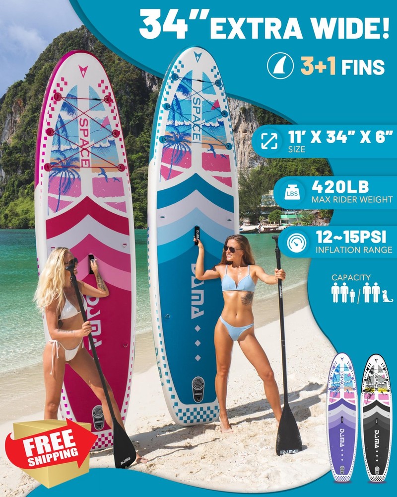 DAMA 11' Inflatable Paddle Board Adults SUP Accessories