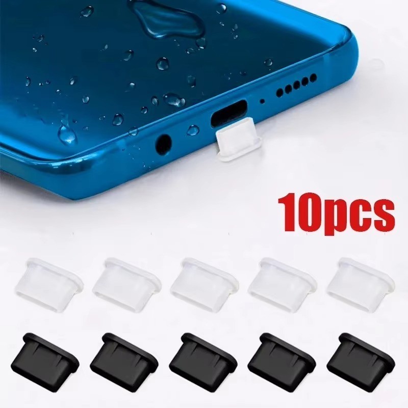 Dust Plug Type-C USB Charging Port Protector Silicone Cover For Smart 5pcs