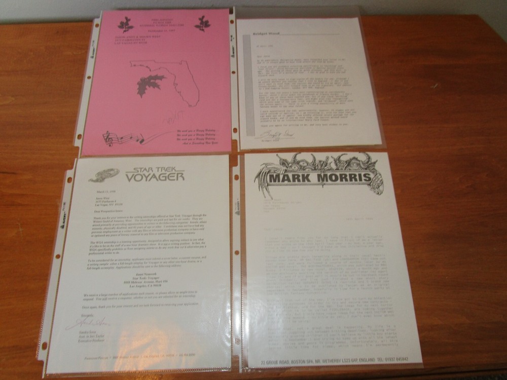 Signed Science Fiction Letters