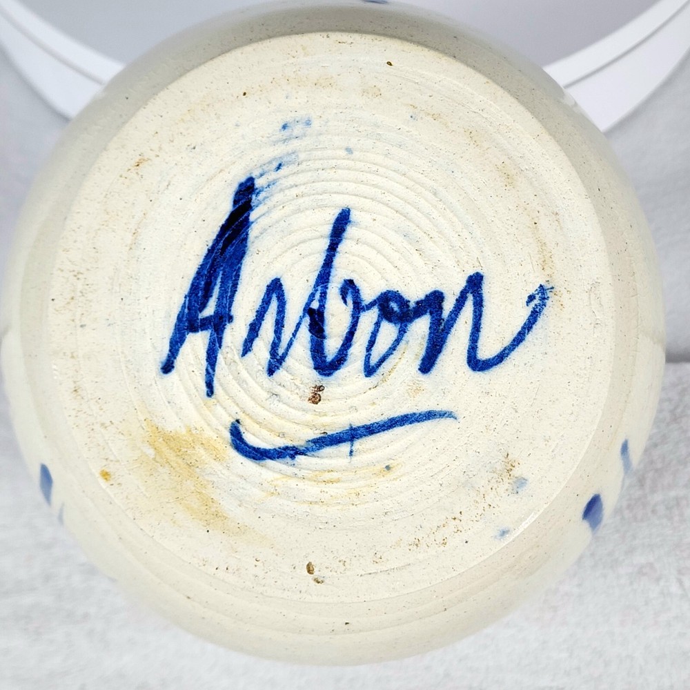 Arbon Ceramic Planter Pot w/Floral Design 6.5"