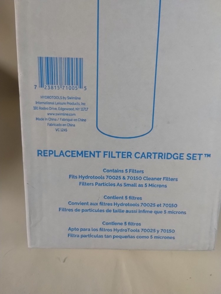 Swimline 5 Pack Cleaner Cartridge Replacement Element Technology