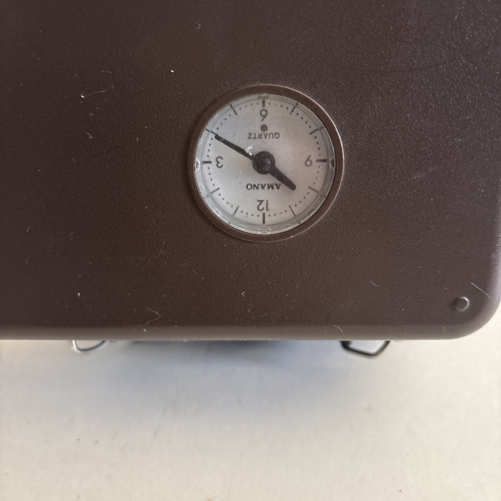 Amano PR-600 Watchman's Time Clock W/Master Keys UNTESTED PREOWNED