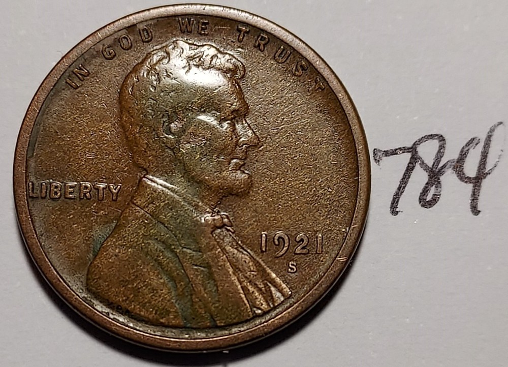1921-S Lincoln Wheat Cent   #784