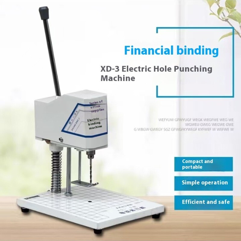Electric Book Punch Stapler 220V/120W Document Office Binding Machine