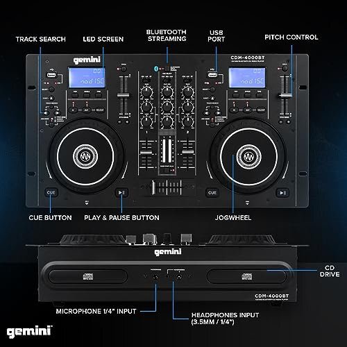Bluetooth Controller Audio Media Players Mixers Turntables Alone Deck DJ Gift