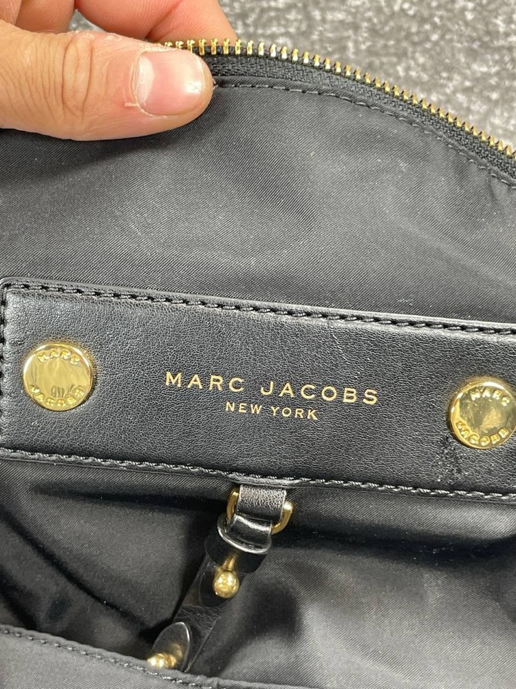 Marc Jacobs Mini Backpack Black Top Handle Adjustable Shoulder